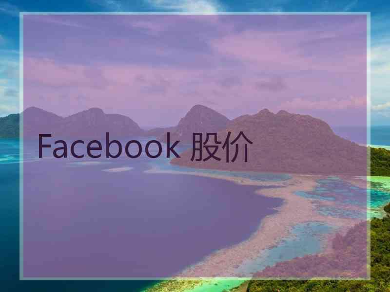Facebook 股价 Facebook 股价