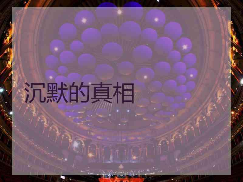 沉默的真相 沉默的真相