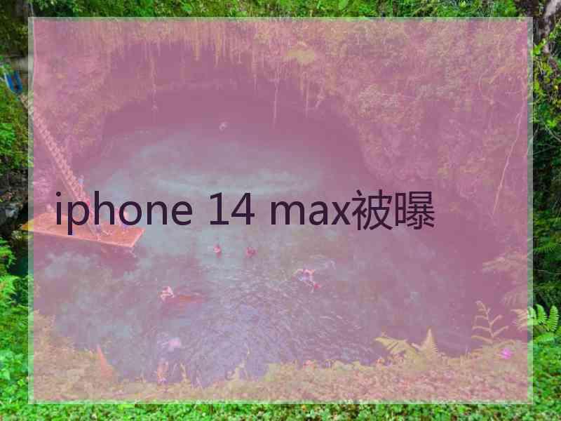 iphone 14 max被曝 iphone 14 max被曝