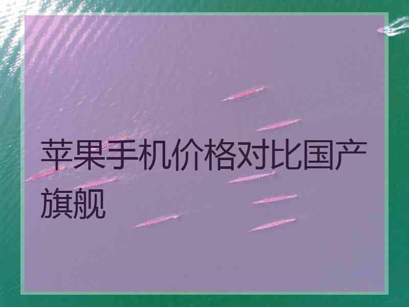 苹果手机价格对比国产旗舰 苹果手机价格对比国产旗舰