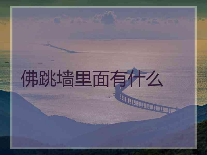 佛跳墙里面有什么 佛跳墙里面有什么
