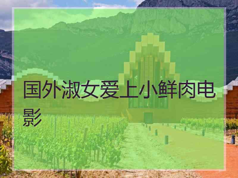 国外淑女爱上小鲜肉电影 国外淑女爱上小鲜肉电影