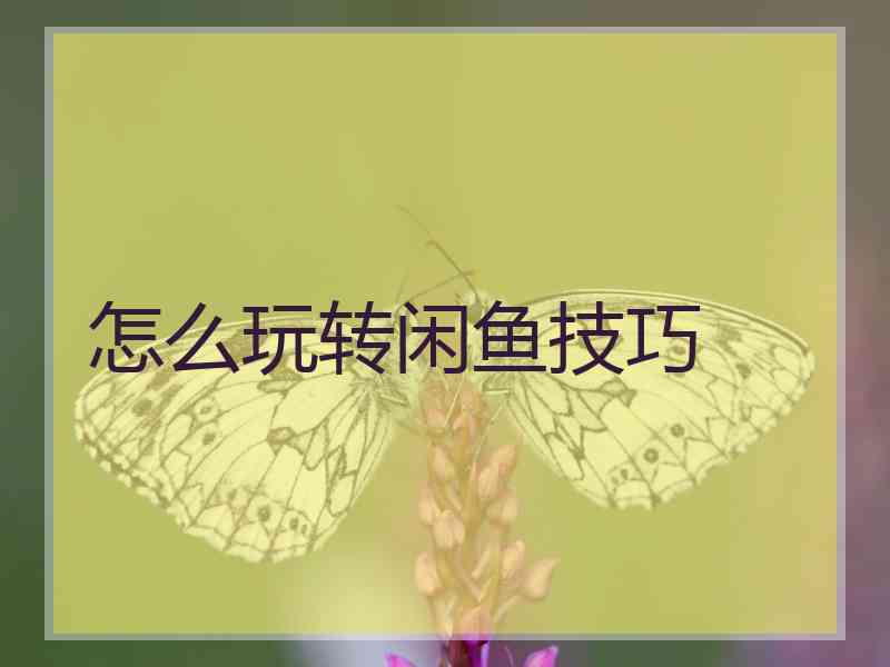 怎么玩转闲鱼技巧 怎么玩转闲鱼技巧