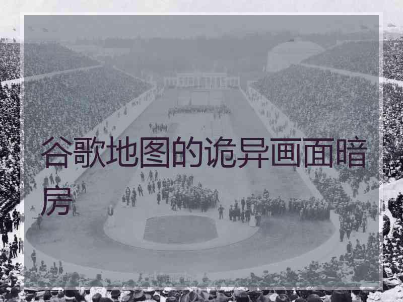 谷歌地图的诡异画面暗房 谷歌地图的诡异画面暗房