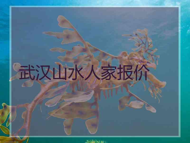 武汉山水人家报价 武汉山水人家报价