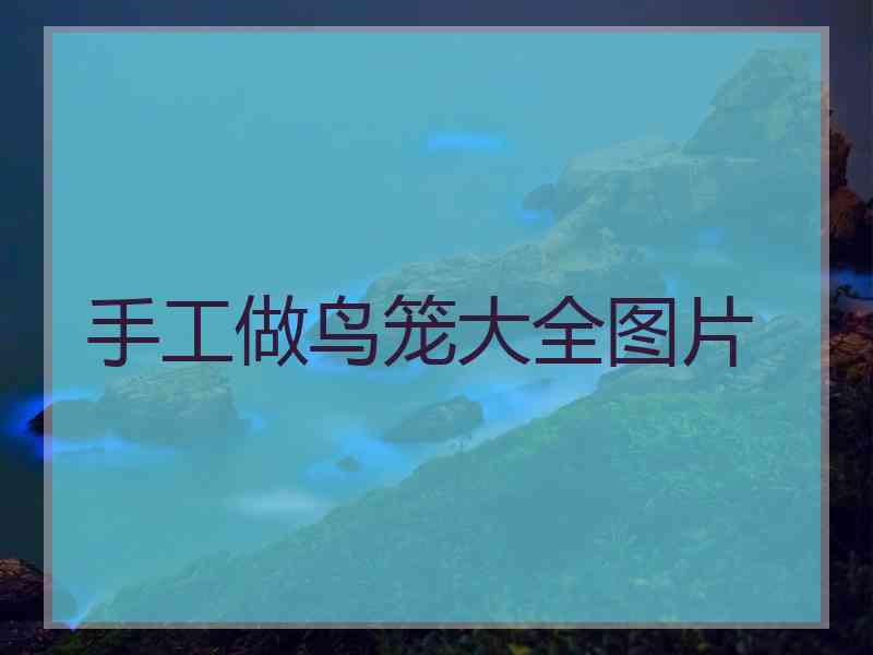 手工做鸟笼大全图片 手工做鸟笼大全图片
