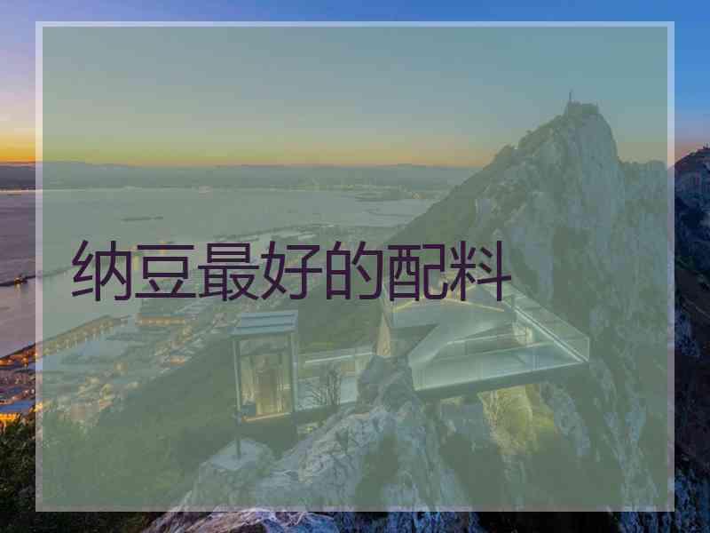 纳豆最好的配料 纳豆最好的配料