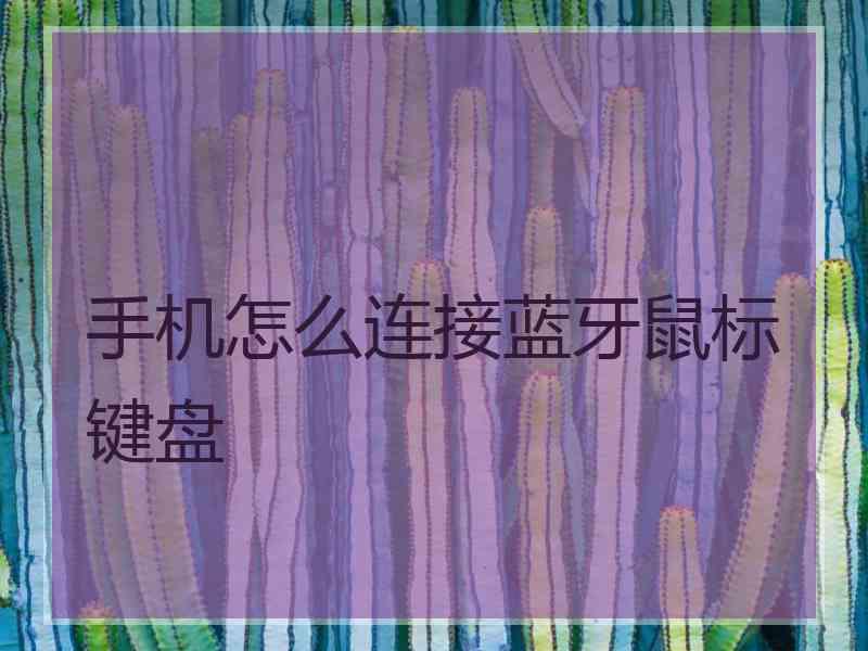 手机怎么连接蓝牙鼠标键盘 手机怎么连接蓝牙鼠标键盘