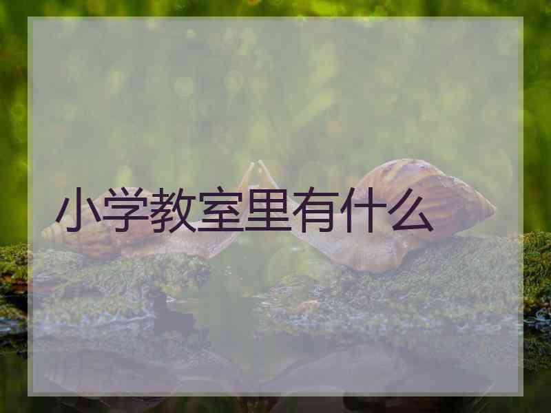 小学教室里有什么 小学教室里有什么