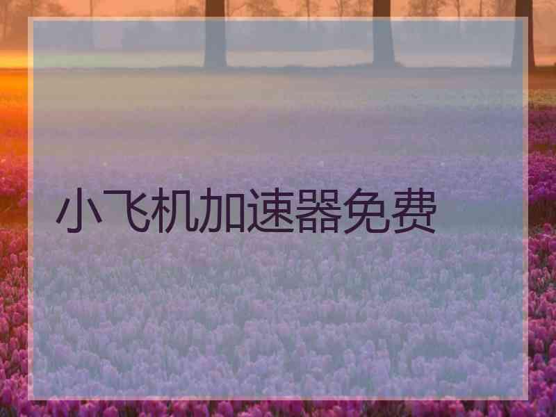 小飞机加速器免费 小飞机加速器免费