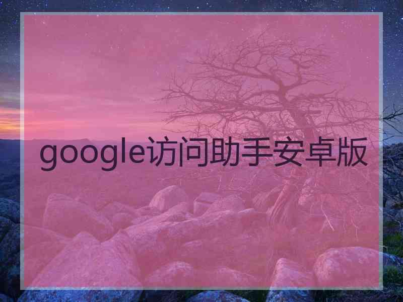 google访问助手安卓版 google访问助手安卓版