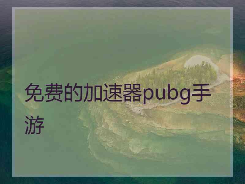 免费的加速器pubg手游 免费的加速器pubg手游