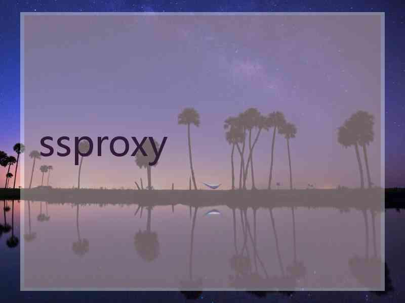 ssproxy ssproxy