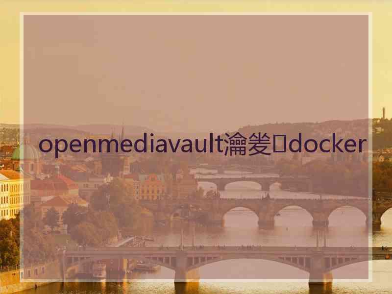 openmediavault瀹夎docker