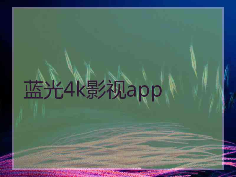 蓝光4k影视app
