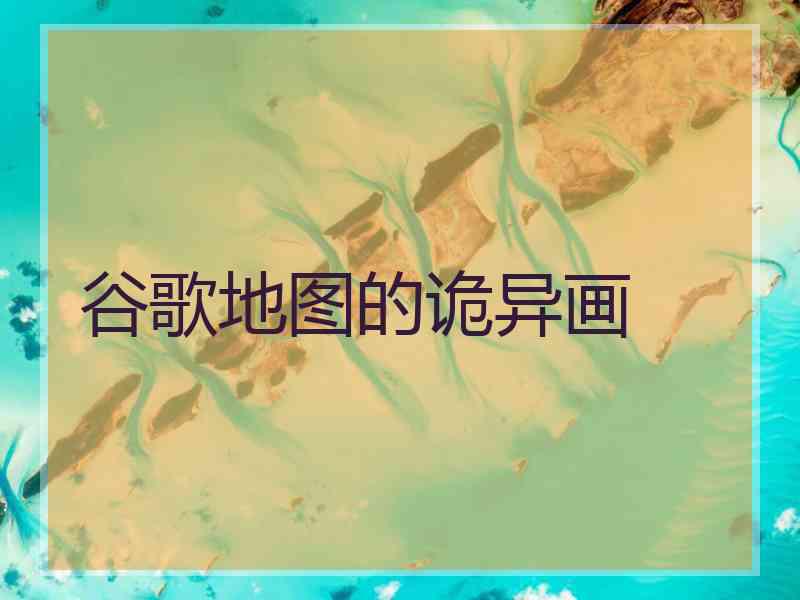 谷歌地图的诡异画 谷歌地图的诡异画