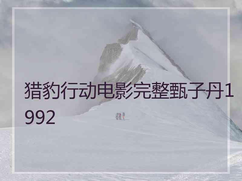 猎豹行动电影完整甄子丹1992