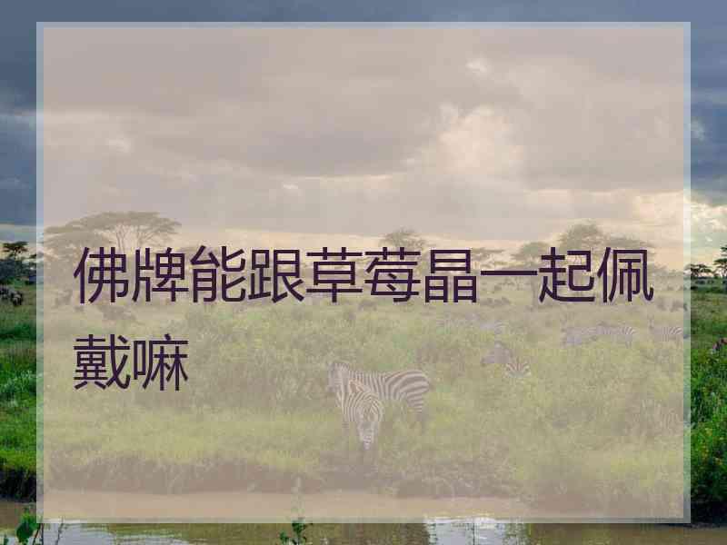 佛牌能跟草莓晶一起佩戴嘛 佛牌能跟草莓晶一起佩戴嘛