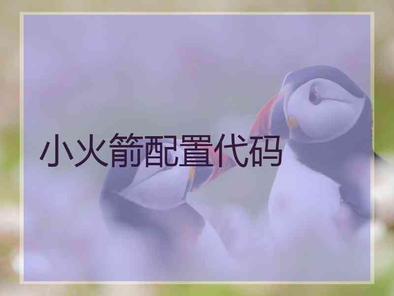 小火箭配置代码