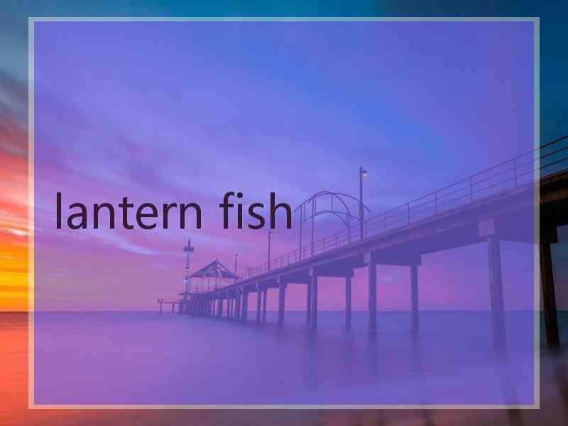 lantern fish