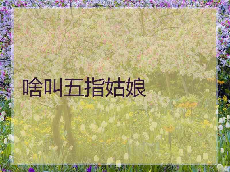 啥叫五指姑娘