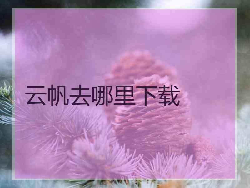 云帆去哪里下载