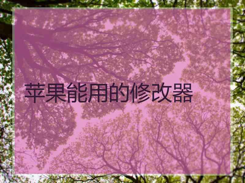 苹果能用的修改器