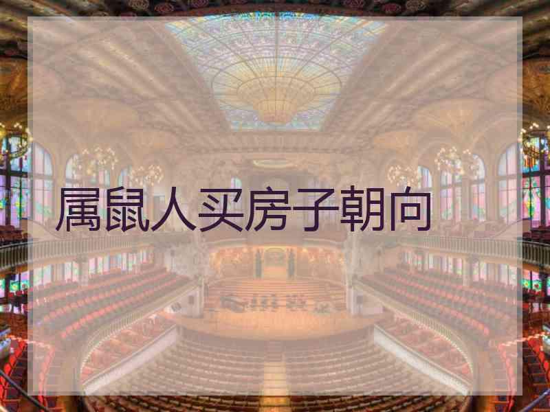 属鼠人买房子朝向