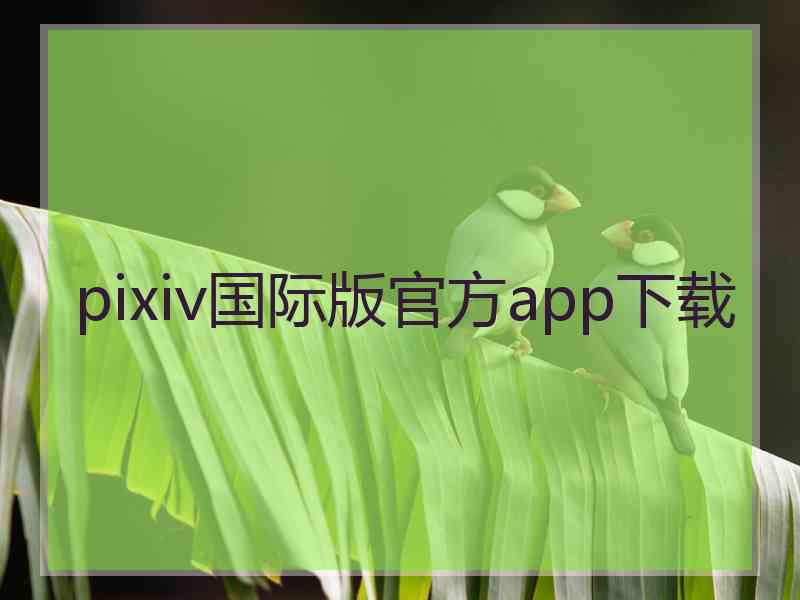 pixiv国际版官方app下载