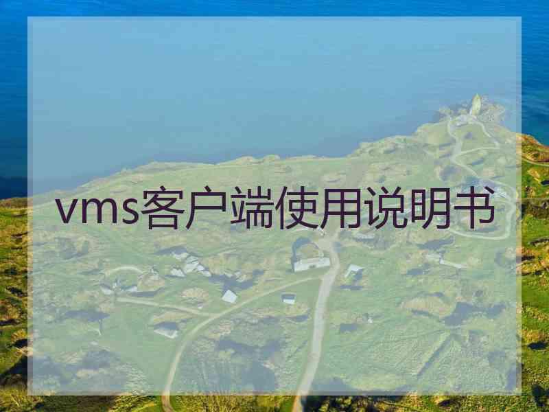 vms客户端使用说明书