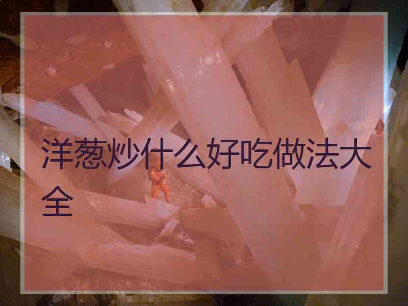 洋葱炒什么好吃做法大全