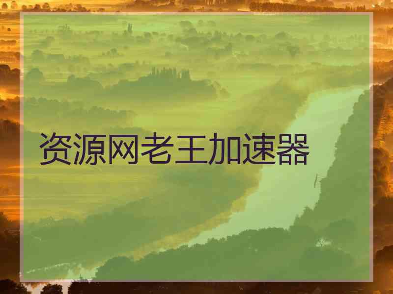 资源网老王加速器
