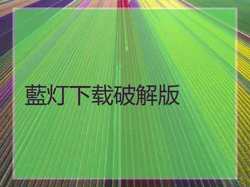 藍灯下载破解版