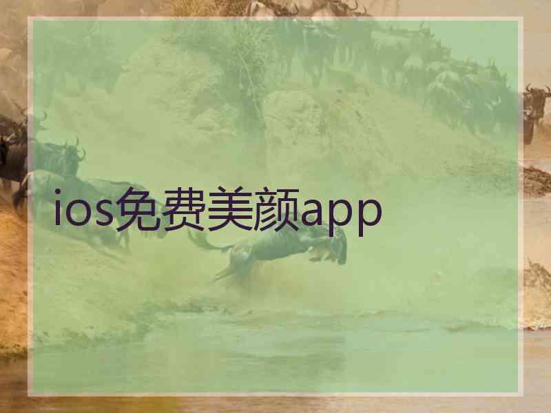ios免费美颜app