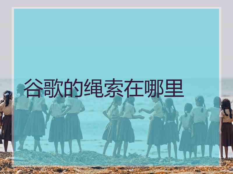 谷歌的绳索在哪里