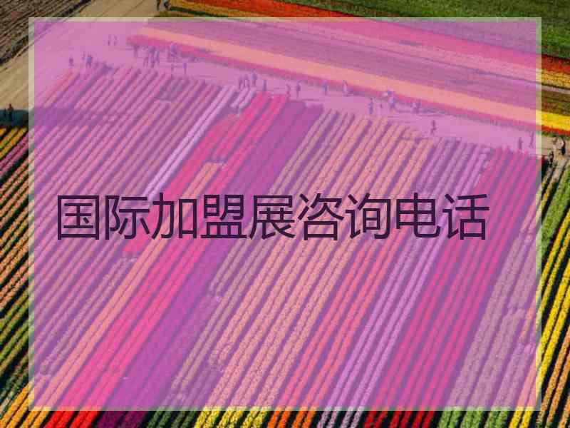 国际加盟展咨询电话