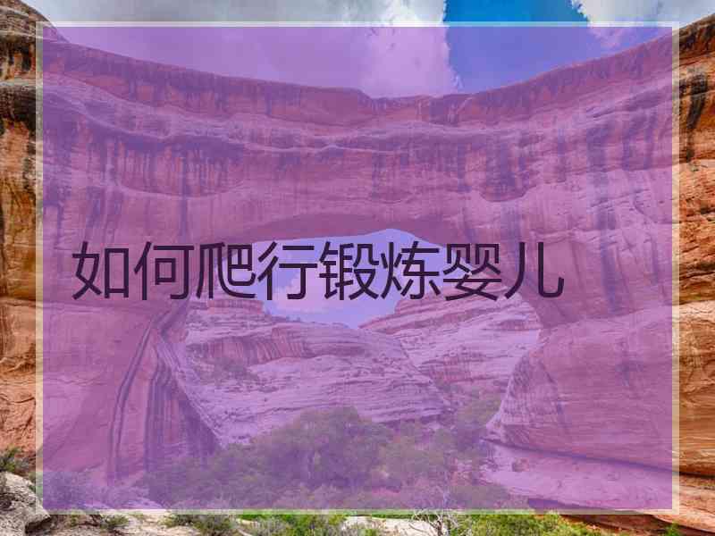 如何爬行锻炼婴儿