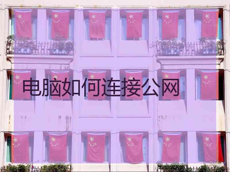 电脑如何连接公网
