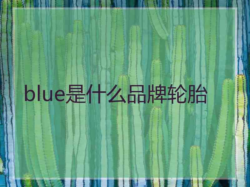 blue是什么品牌轮胎