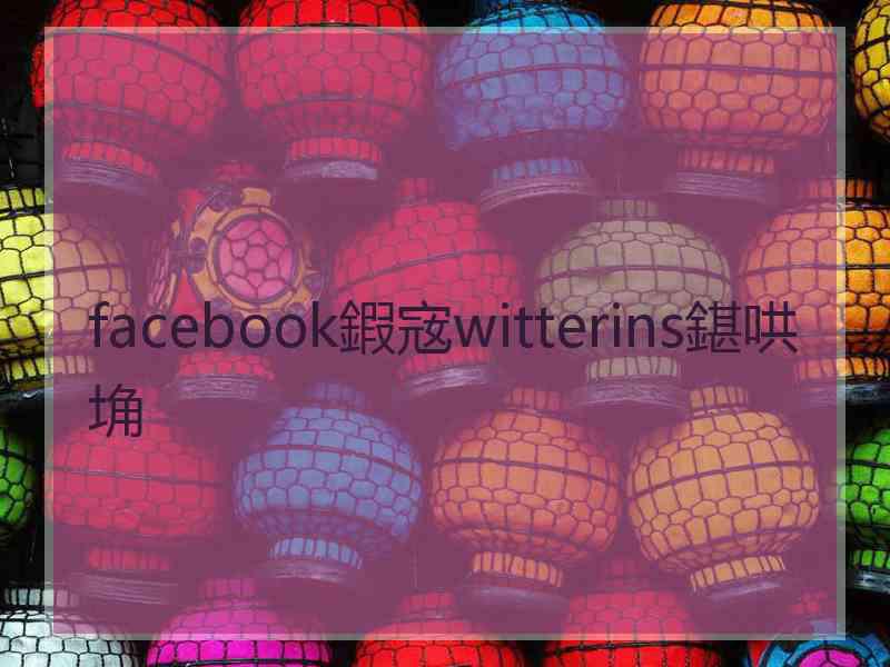facebook鍜宼witterins鍖哄埆