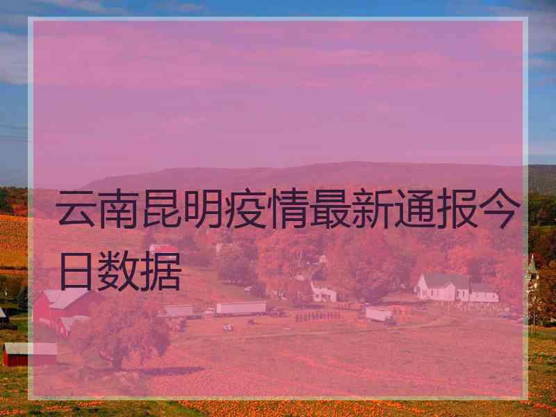 云南昆明疫情最新通报今日数据