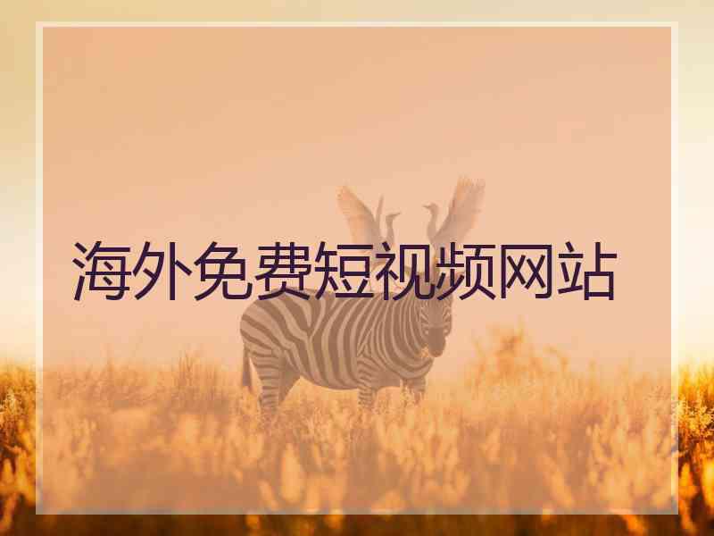 海外免费短视频网站