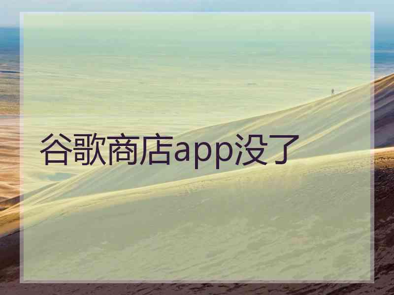 谷歌商店app没了