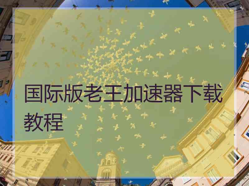 国际版老王加速器下载教程