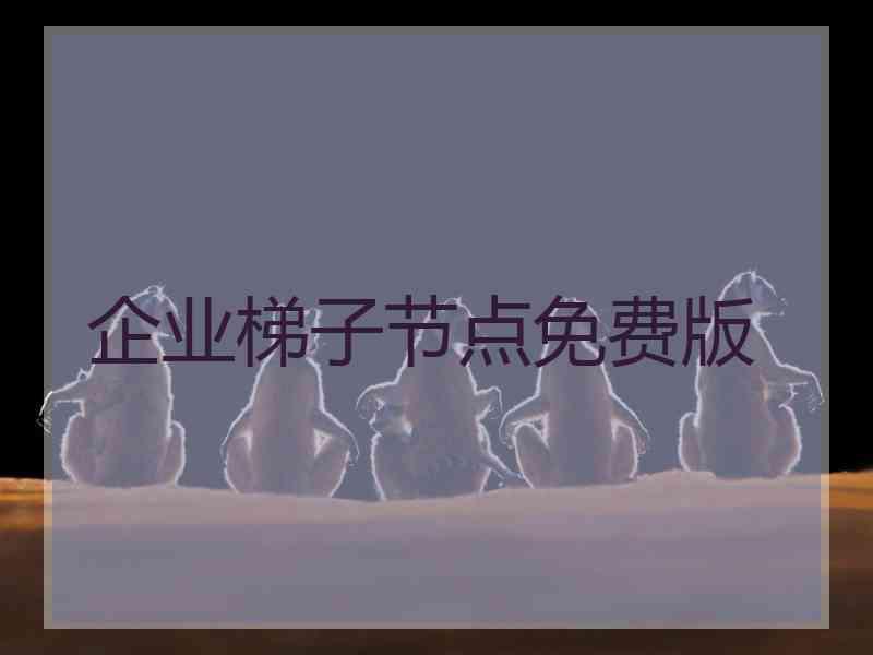 企业梯子节点免费版