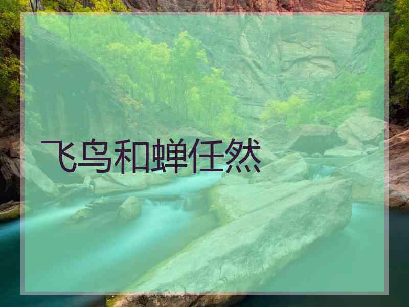 飞鸟和蝉任然