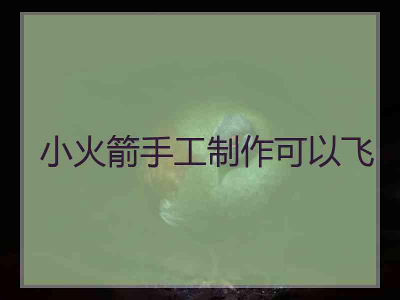 小火箭手工制作可以飞
