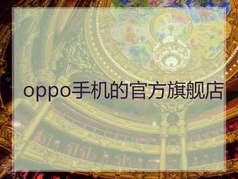 oppo手机的官方旗舰店