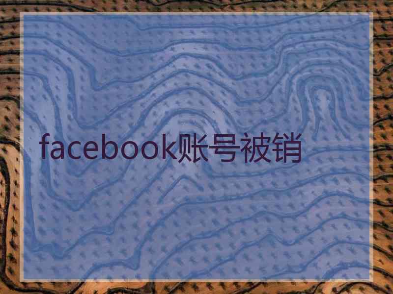 facebook账号被销