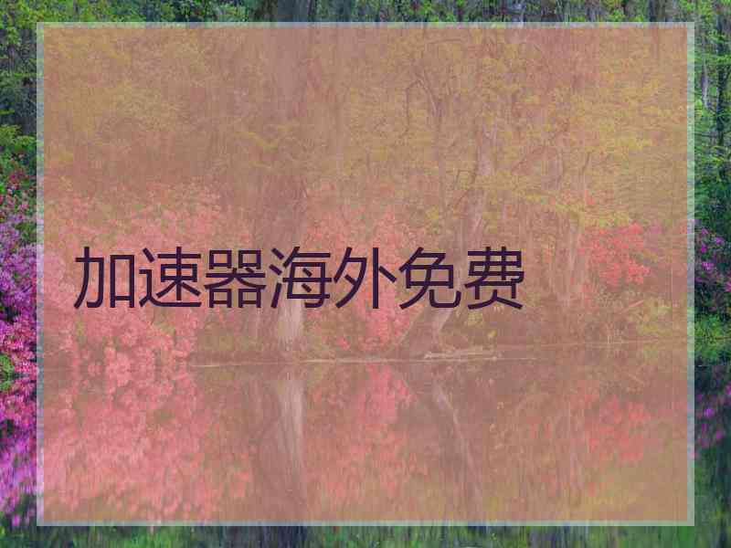 加速器海外免费